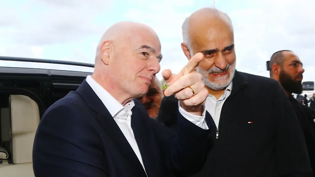 Soccer-Football-International-Friendly-Costa-Rica-v-Iran-Antalya-Stadium-Antalya-Turkey-March-31-2026-First-vice-president-of-the-Islamic-Republic-of-Iran-Football-Federation-Mehdi-Mohammad-Nabi-shakes-hands-with-FIFA-president-Gianni-Infantino-before-the-match-REUTERS-Kaan-Soyturk