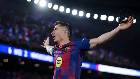 Robert-Lewandowski-of-FC-Barcelona-celebrates-after-scoring-a-goal-during-the-UEFA-Champions-League-round-of-16-match-between-FC-Barcelona-and-Newcastle-United-FC-at-Spotify-Camp-Nou-Stadium-in-Barcelona-Spain-on-March-18-2026