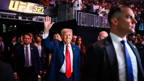 Trump-at-UFC-327-Miami-President-Donald-J-Trump-speaks-with-UFC-CEO-Dana-White-backstage-at-the-Kaseya-Center-in-Miami-Florida-before-UFC-327-Saturday-April-11-2026