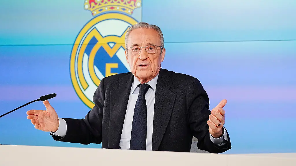 Real-Madrid-president-Florentino-Perez-gives-a-press-conference-in-Madrid-Tuesday-May-12-2026
