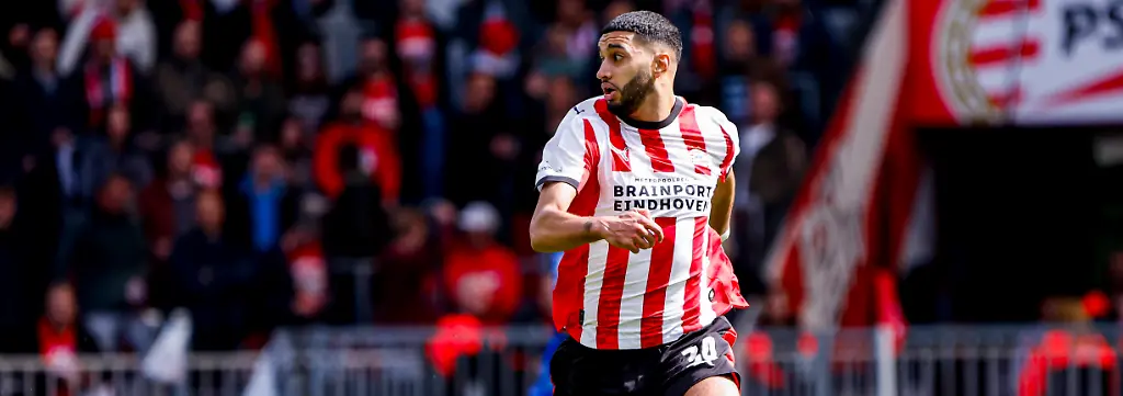 Ismael-Saibari-of-PSV-Eindhoven-dribbles-with-the-ball-PSV-Eindhoven-v-FC-Twente-Eredivisie-PSV-v-FC-Twente-65-Philips-Stadion-May-17-2026-Eindhoven-Netherlands