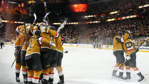 Jun-6-2026-Las-Vegas-Nevada-USA-Vegas-Golden-Knights-defenseman-Shea-Theodore-27-celebrates-with-teammates-after-scoring-a-goal-against-the-Carolina-Hurricanes-during-the-second-overtime-in-game-three-of-the-2026-Stanley-Cup-Final-at-T-Mobile-Arena-Mandatory-Credit-Stephen-R