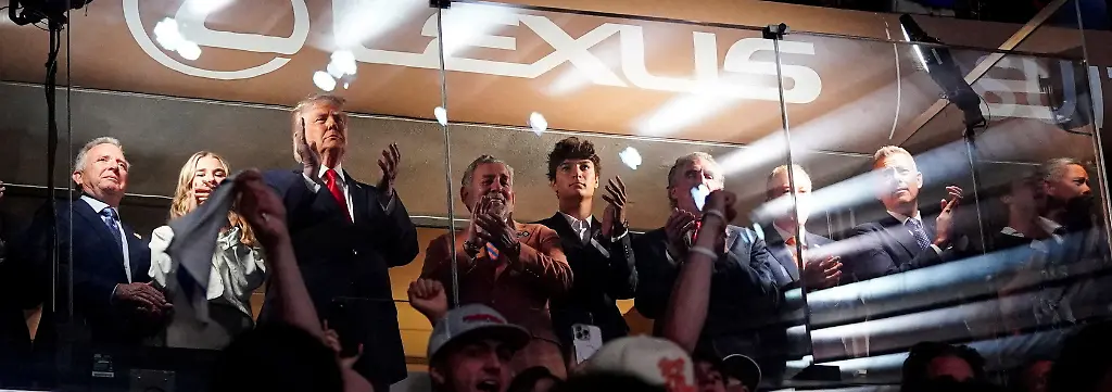 U-S-President-Donald-Trump-applauds-as-he-attends-Game-3-of-the-NBA-Finals-alongside-his-granddaughter-Kai-Trump-New-York-Knicks-owner-James-Dolan-U-S-Interior-Secretary-Doug-Burgum-and-Transportation-Secretary-Sean-Duffy-at-Madison-Square-Garden-in-New-York-City-New-York-U-S-June-8-2026-REUTERS-Nathan-Howard-TPX-IMAGES-OF-THE-DAY-REFILE-CORRECTING-FROM-NBA-PLAYOFFS-TO-NBA-FINALS