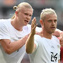 June-7-2026-Harrison-New-Jersey-USA-Norway-forward-ERLING-HAALAND-9-and-Norway-forward-JULIAN-RYERSON-26-in-action-during-the-Road-to-26-international-friendly-match-at-Sports-Illustrated-Stadium-in-Harrison-New-Jersey-Norway-draws-with-Morocco-1-to-1-Credit-Image-Brooks-Von-Arx-ZUMA-Press-Wire