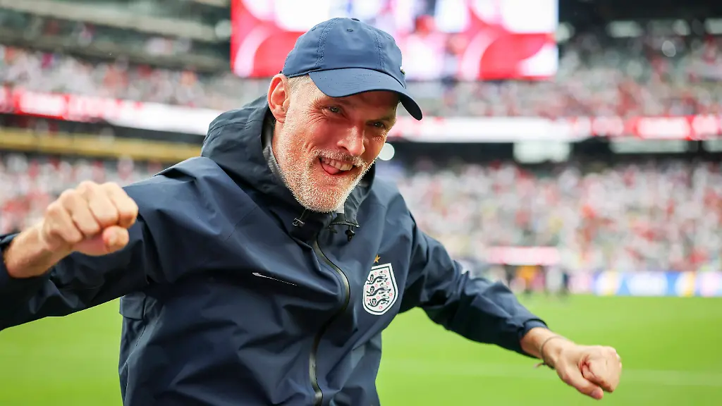 Panama-v-England-FIFA-World-Cup-WM-Weltmeisterschaft-Fussball-2026-England-Head-Coach-Thomas-Tuchel-GER-celebrates-win-during-the-Panama-v-England-FIFA-WORLD-CUP-2026-Group-L-match-at-New-York-New-Jersey-Stadium-East-Rutherford-United-States-on-27-June-2026-Credit-Phil-Duncan-Every-Second-Media-Editorial-use-only-All-images-are-copyright-Every-Second-Media-Limited-No-images-may-be-reproduced-without-prior-permission