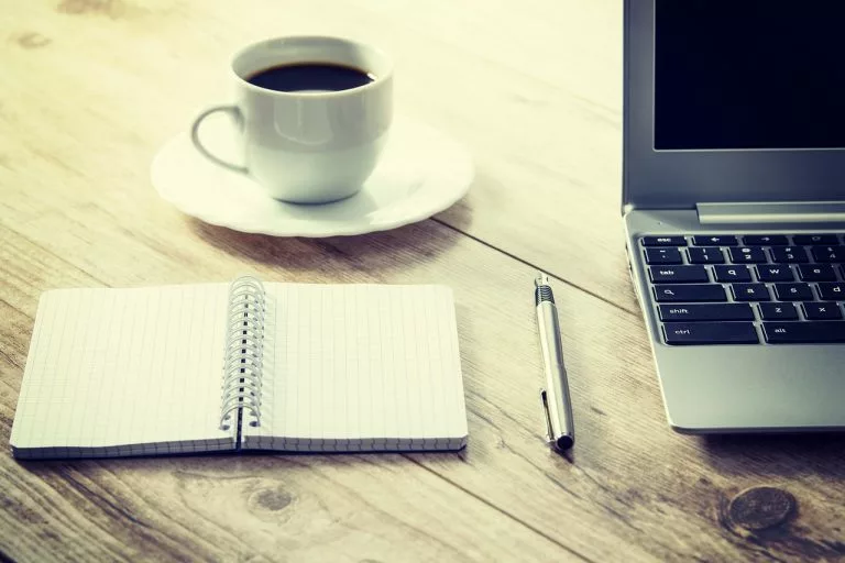 Kaffe, Rechner, Arbeit, Logo-Erstellung