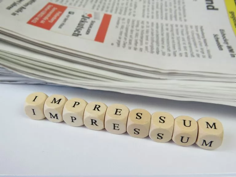Impressum bei privaten Webseiten