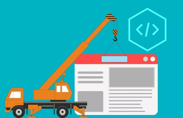 Illustration fÃÂ¼r die Gestaltung von Websites. In diesem Artikel erklÃÂ¤ren wir, wie du deine eigene Website ganz einfach erstellen kannst.