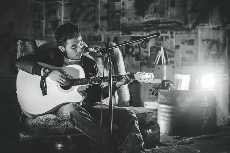 Gitarre, Mann, Musik