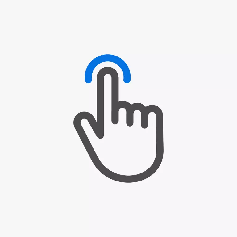 Ein Symbol für das Klicken eines Fingers